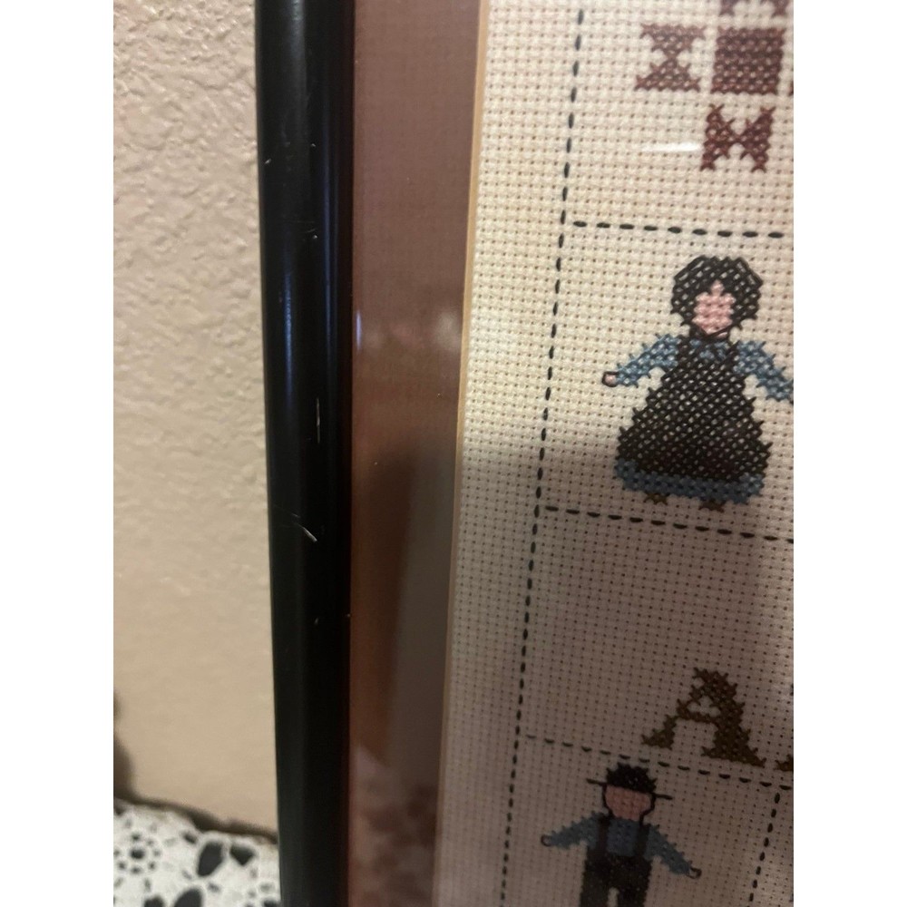 Vintage Amish Needlepoint and Salt/Pepper Shakers - Picture 2 of 4